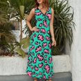 thumbnail image 4 of Leopard Print Pattern King Size Sleeveless Dress Dresses Summer Women Dresses Clothing Woman Dresses Dress, 4 of 7