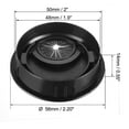 thumbnail image 2 of Uxcell 2" Cable Hole Cover Desk Grommet for Wire Organizer Zinc Alloy Black 1pcs, 2 of 3