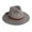 Grey, variant on Visland Strap Decor Adjustable Drawstring Hollow Out Cowboy Hat Man Breathable Holes Straw Sunshade Hat Adult Headwear