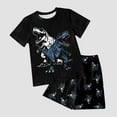 thumbnail image 3 of Xudanell 2-12 Years Toddler Boys Clothes Boys Size 7 Clothes Toddler Boys Clothes Set Dinosaur Short Sleeve TShirt Top Shorts 2pcs Outfits, 3 of 4