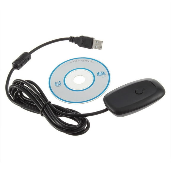SANOXY Black Wireless Gaming USB Adapter Receiver for XBOX 360 PC Controller