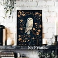 thumbnail image 2 of Gothic Owl Wall Art Dark Academia Animal Posters Owl Painting Vintage Artwork Gothic Flower Pictures Dark Moody Owl Wall Art Vintage Gothic Canvas Moody Bird Aesthetic Wall Prints Unframed, 2 of 3