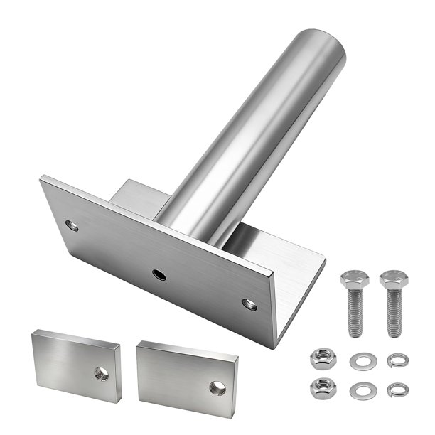 Soporte para poste guía de elevador de barcos, aluminio y acero de grado marino