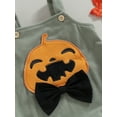 thumbnail image 4 of My First Halloween Baby Girl Boy Outfit Pumpkin Romper Corduroy Overalls Sleeveless Straps Jumpsuits Bodysuits Cute Fall Clothes, 4 of 8