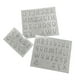 thumbnail image 2 of Xihbxyly Moldes de Letras y Números Invertidos, Moldes Pequeños de Resina En Mayúsculas y Minúsculas, Silicona Flexible para Epoxi, Fondant, Jabón, Crayones, Manualidades Personalizadas, Juego de 3 P, 2 of 2