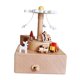 thumbnail image 2 of Caja musical de madera, accesorios de decoración del hogar, figura decorativa de mesa, centro de mesa para escritorio, interior, vacaciones, regalos d D, 2 of 9