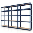 thumbnail image 1 of Costway Unité de Rayonnage de Garage Ajustable 3 Pcs 5 Niveaux avec Charge Max 2000 lbs pour Entrepôt Bleu, 1 of 9