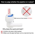 thumbnail image 4 of Uxcell 1/4 Inch OD Water Purifier Tube Fittings Connector Filter Pipe Joint 5 Pack, 4 of 7