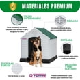 thumbnail image 5 of Casa Para Perro Q Perrón Tamaño Mediano Color Verde, 5 of 5