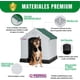 thumbnail image 5 of Casa Para Perro Q Perrón Tamaño Mediano Color Verde, 5 of 5