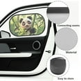 thumbnail image 6 of Yuyamidu Panda Car Window Shades for Side Window Bamboo Side Window Sun Shade for SUV Trucks Glare Shield and Sun Protection 2 Pack Cute Baby Sunshade for Car Back Window, 6 of 7