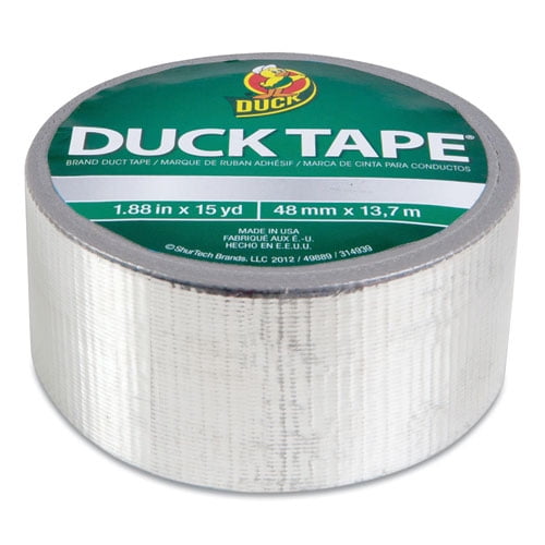Colored Duct Tape, 3" Core, 1.88" X 10 Yds, Chrome | Bundle of 10 Rolls