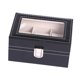 thumbnail image 2 of Estuche de viaje para guardar relojes, con 3 ranuras y almohada, compacto, de piel sintética, para guardar pulseras y relojes de pulsera de mujer., 2 of 9
