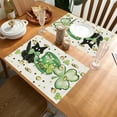 thumbnail image 6 of Lucky Shamrock St. Patrick's Day Placemats, 13x17in Seasonal Spring Table Mats for Party Kitchen Dining Decoration, 6 of 6