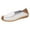 White, variant on GEZHEN Women's Flat Slip On Breathable Solid Color Casual Shoes Fashion Lace Up Shoes Non Slip Low Top Platform Shoes
