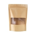 thumbnail image 2 of TIMIFIS Selfsealing Cowhide Packet Self-Standing Self-Sealing Kraft Paper Bag Frosted Window Food Dried Fruit Tea Packaging Bag Kraft Paper Self-Supporting Bag Self-Supporting Bag Kitchen Essentials, 2 of 7