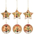 thumbnail image 3 of Christmas Ornament Light up Decorative Wooden Ornament Xmas Tree Ornament, 3 of 10