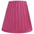 thumbnail image 1 of Urbanest Empire Lamp Shade 5x9x8.5", Fuchsia Pleated Faux Silk, 1 of 1