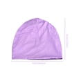 thumbnail image 2 of Violet Cotton Chemo Hat for Protection Comfortable to Wear Suitable for All Hair Types 6.5 Inches, 2 of 8