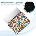 thumbnail image 2 of FORMRS 13-13.3 inch Laptop Sleeve Case Soft Carrying Quilted Computer Bag Cover, Colorful Stars, 2 of 7