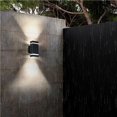 thumbnail image 2 of Cateissary Lámpara de pared moderna, lámpara de pared LED hacia arriba y hacia abajo, 220 V GU10, lámpara de pared exterior impermeable para patio, Iluminación y accesorios Gris Cateissary HA026568-02, 2 of 6