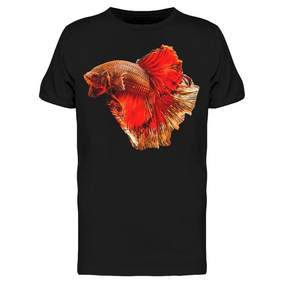Orange Gold Betta Fish Tee Men's -Image by Shutterstock