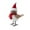 B, variant on FastXmas Christmas White Small Birds Hanging Ornaments,3.9 x 4.3 Inch Cute Birds with Red Scraf, Christmas Tree Velvet Birds with Santa Hat for Christmas Tree,Office,Desk,Tabletop Decorations