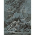 thumbnail image 3 of Jean-Baptiste Oudry 12x14 Black Modern Framed Museum Art Print Titled - The Dream of an Inhabitant of Mogul (La Fontaine, Fables, Xi, 4) (1732), 3 of 5
