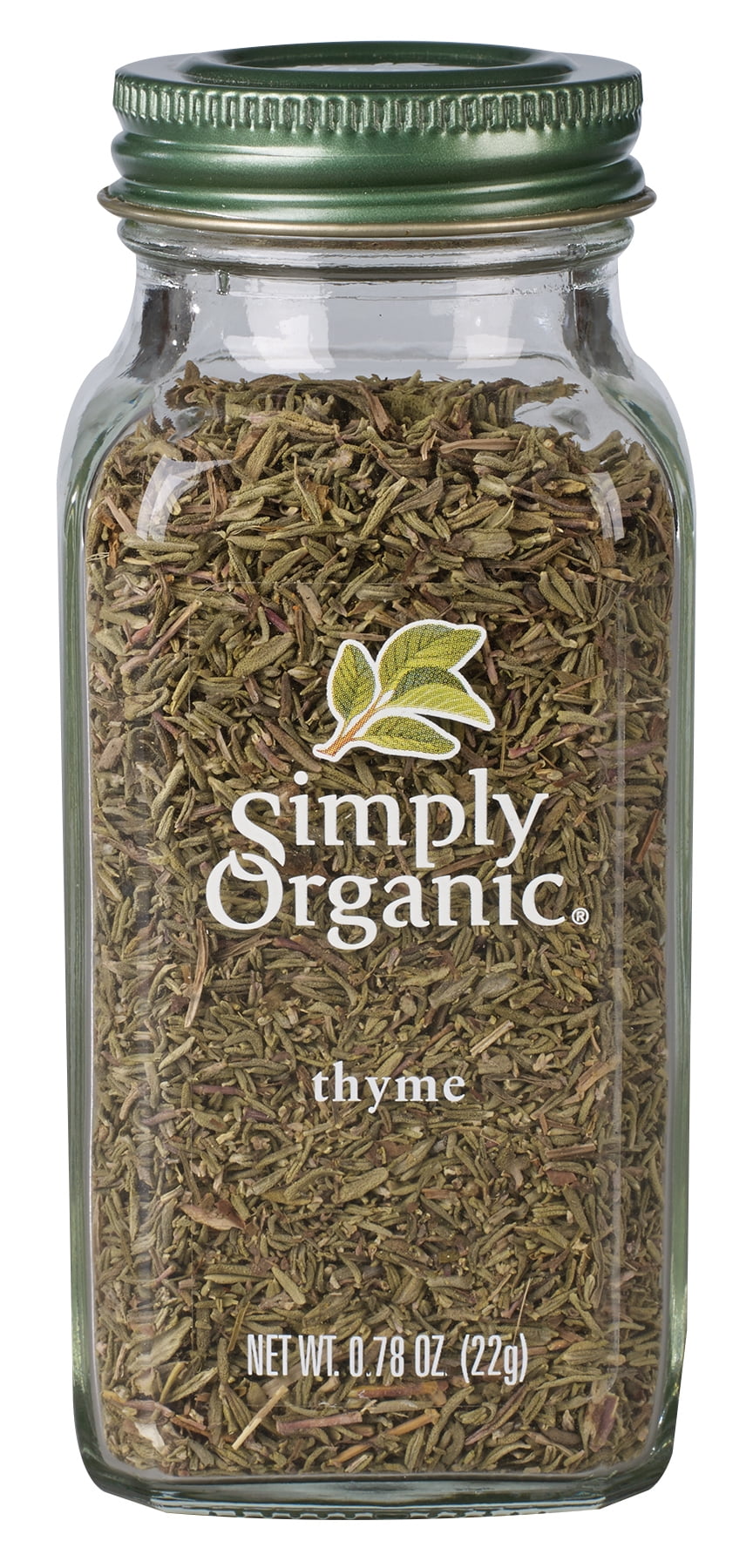 Simply Organic Thyme Leaf Whole Certified Organic 0.78 oz. bottle