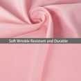 thumbnail image 3 of Flxxie 1800 Count Soft Brushed Microfiber Flat Sheet, Shrinkage, Fade Resistant Bedding Top Sheet, Easy Care, Pink, Full, 81"x96" with 4" hem, 3 of 6