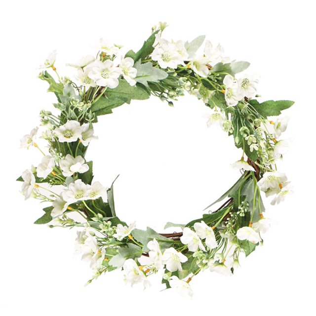 Herramienta de decoración de flores para el hogar con adornos de vegetación de simulación de tela de guirnalda floral artificial seitruly HA8269-00B
