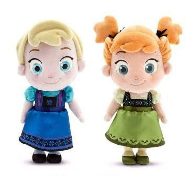 Frozen anna and sale elsa plush dolls