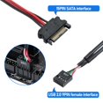 thumbnail image 3 of Hub USB interno, divisor de 4 puertos USB 2.0 para CPU WiFi RGB, 3 of 9