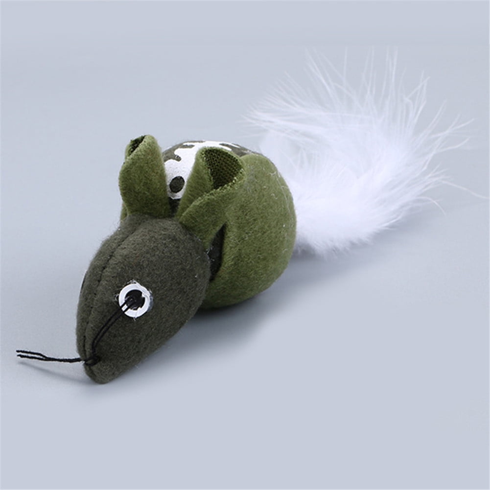 Plush Mouse Cat Toys with Feather Tail and Cat Mint Pet Toys Walmart