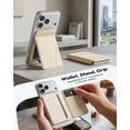thumbnail image 5 of FITO for MagSafe Wallet Stand, 3 Card Holder, RFID Blocking, Magnetic Phone Wallet for iPhone 17e/17/16/15/14/13/12 (Not for 13/12 Mini) Cream Yellow, 5 of 6