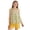Yellow, variant on Asxite Toddler Girls Summer Outfits Print Sleeveless Top and Shorts Set 4-16Y