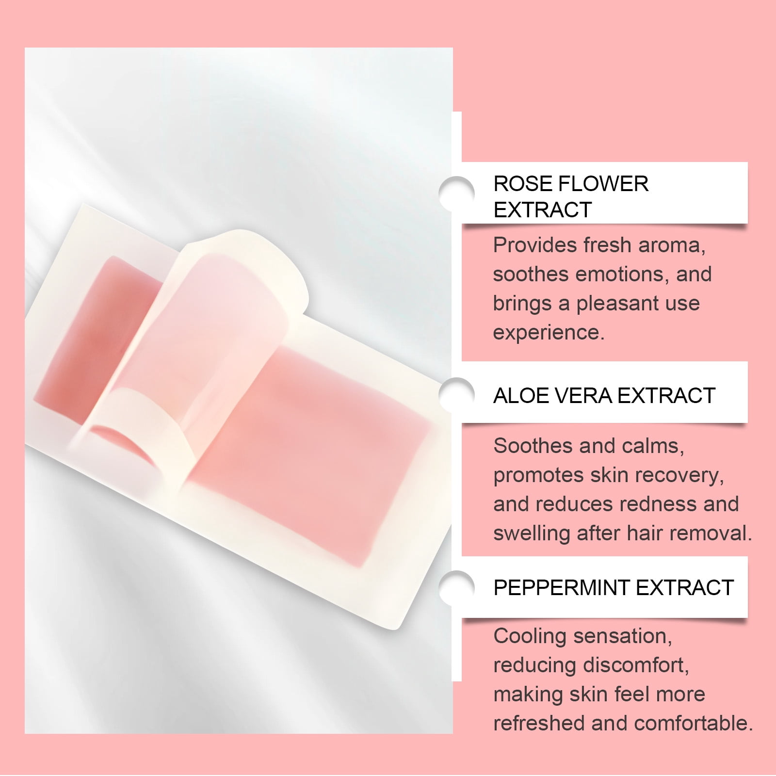 Alvantor Wax Strips Hair Removal for Legs and Body, Gentle and Fast-Working, Aloe 30 Count