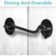 thumbnail image 3 of 2 Pack 6'' Barn Door Lock Heavy Duty Solid Thicken Stainless Steel Gate Latch, Cabin Hooks and Eye Latch with Mounting Screws, 3 of 5