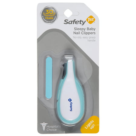 Safety 1st Sleepy Baby Nail Clippers With Emery Board, (Best Baby Nail Clippers)