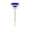 thumbnail image 3 of Angara Natural 2.45 Ct. Tanzanite with Diamond Classic Ring in 14K Yellow Gold for Women (Ring Size: 12), 3 of 9