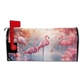 thumbnail image 3 of Ryvnso Mailbox Cover Magnetic Cartoon Flamingos Tropical Trees Mailbox Wrap Large Size 25.5x21 Inch, 3 of 8