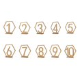 thumbnail image 5 of Juego de números de mesa de madera de 10 piezas para decoración de fiesta de cumpleaños de boda, letreros de soporte de lugar con Base de soporte 31-40, 5 of 5