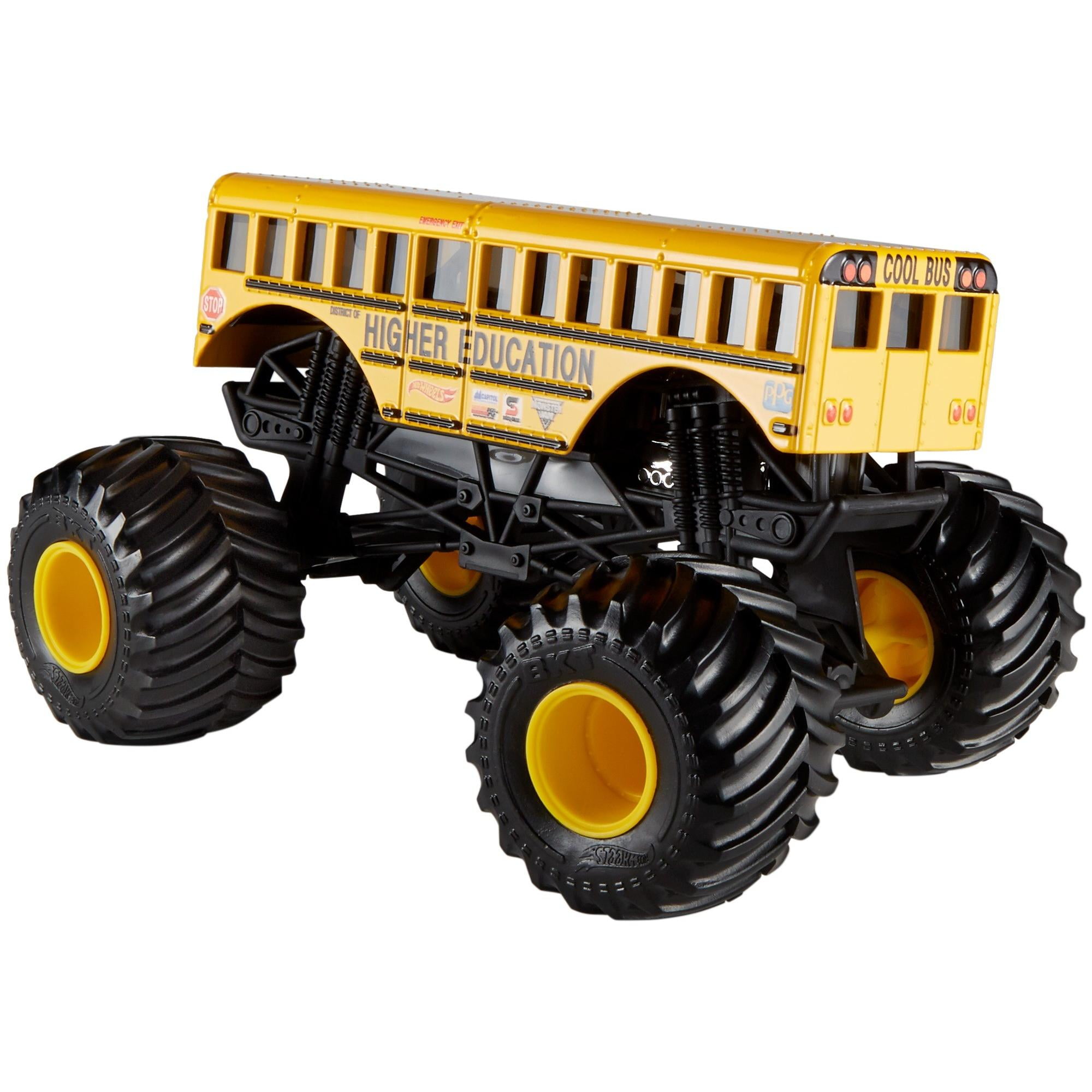 hot wheels school bus monster truck