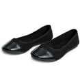 thumbnail image 5 of Alpine Swiss Kelly Women’s Ballet Flats | RUNS SMALL SIZE UP | Comfortable Dress or Casual Shoes | Two Tone Cap Toe Slip On Flats | Anti-Slip Sole, 5 of 6