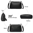 thumbnail image 3 of GAEKEAO Women’s Small Crossbody Bag Vegan Leather Shoulder Purse Adjustable Strap Compact Travel Handbag for Daily Use, 3 of 7