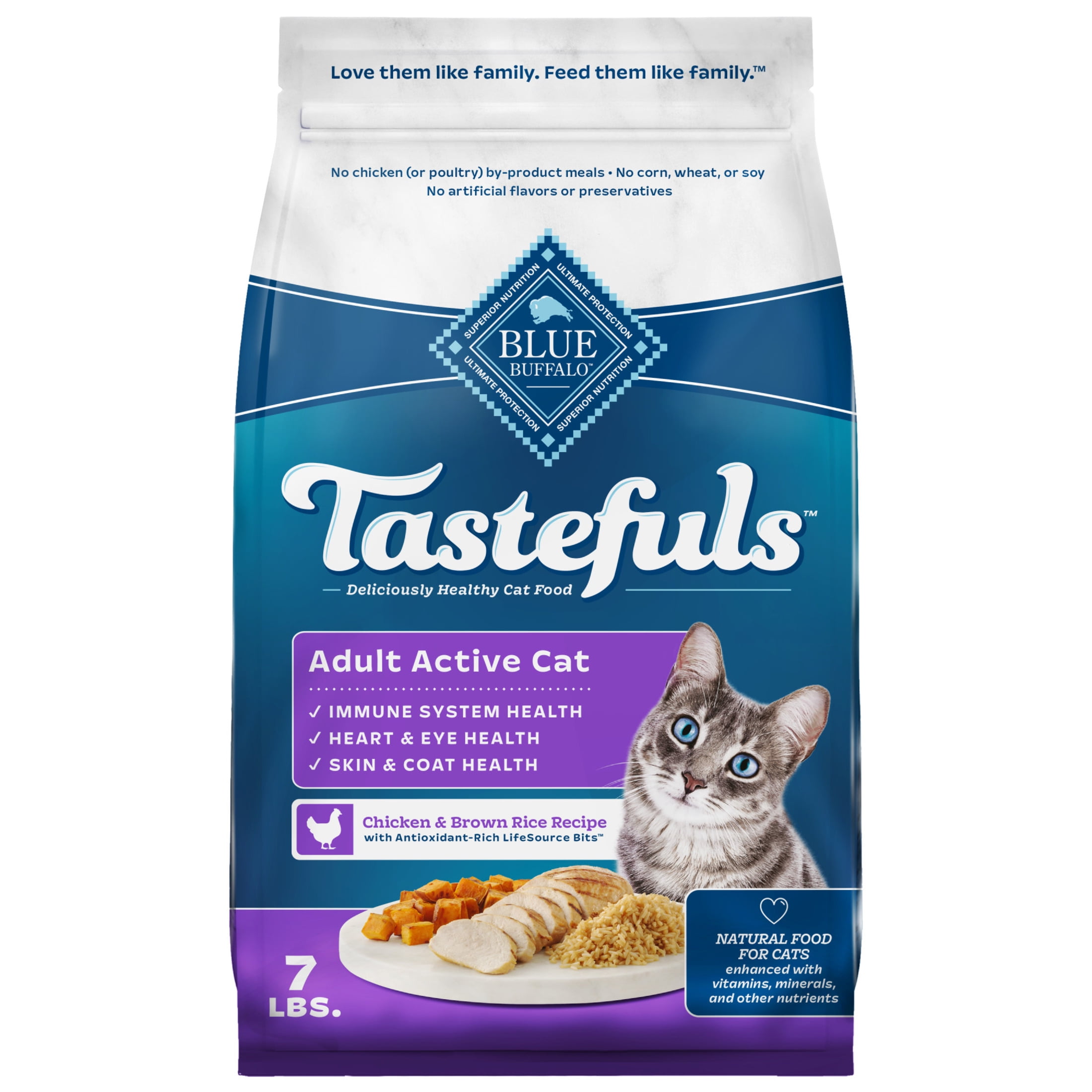 Blue Buffalo Tastefuls Natural Dry Cat Food, Weight Control, 15-lb. Bag