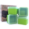 4 Silicone Mini Cubes, Food Container Set
