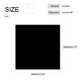 thumbnail image 2 of Uxcell Black ABS Plastic Sheet 12x12x0.08inch for Building Model, DIY Crafts, Panel, Pack of 2, 2 of 6