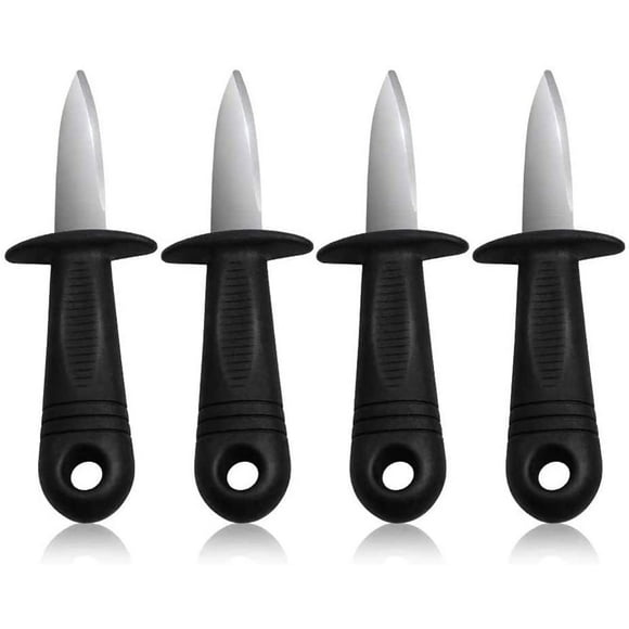 4PCS Cutter Seafood Oyster Knife with Non Slip Handle 3.5-Inch Stainless Steel Knife, Shucker Knives, Oyster Opener, Clam Knife, Shellfish Knife, Shellfish Opener, Seafood Tool
