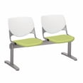thumbnail image 4 of KFI Studios KOOL 2 Seat Reception Bench, White Back, Grape Seat, 4 of 7